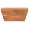 Solid Acacia Wood Coffee Table Square Natural Wood 26 Inch