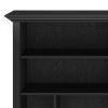 Amherst Multi-Cube Bookcase & Storage Unit – Black Solid Wood Organizer