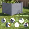 48"×38" Decorative Outdoor Fence with Modular Galvanized Stakes – Wind-Proof Privacy Screen for Yard & Garden