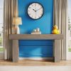 63-Inch Farmhouse Wooden Console Table – Long Rectangular Sofa Table