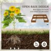 Raised Garden Bed Set of 5 Large Wooden Planters for Vegetables, Flowers & Herbs