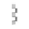 DEPOT E-SHOP Roy 4-Tier Corner Floating Shelf – Modern White Wall Mount Display Shelves