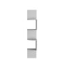 DEPOT E-SHOP Roy 4-Tier Corner Floating Shelf – Modern White Wall Mount Display Shelves