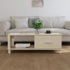 Coffee Table Honey Brown Solid Pinewood & MDF – Rustic Living Room