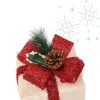 3-Piece LED Lighted Christmas Gift Box Set – Warm White, ABS Plastic Frame