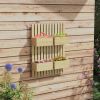 Outsunny 4-Box Raised Garden Bed with Trellis for Climbing Plants