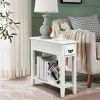 2-Tier Narrow End Table – Bedside, Sofa Side Table, Nightstand
