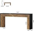 70.9 Inch Farmhouse Long Console Table – Narrow Wooden Sofa Table for Living Room