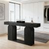 Modern Console Table, Sofa Table, Entryway Table, Minimalist Open Shelf