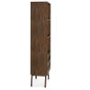 Clarkson Bookcase with Storage – Rustic Natural Aged Brown Acacia Wood