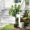 Artificial Laurel Tree 37.4" – Lifelike Potted Fake Plant with 345 PEVA Leaves
