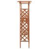 Brown Wooden Pergola with Gate – Solid Fir & Pine Wood Medium Garden Pergola