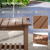 HDPE Shower Bench with Storage Shelf Indoor Outdoor Bath Seat