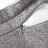 Set of 2 Vintage Linen Throw Pillow Covers 20x20 – Gray with Trim