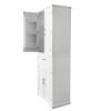Tall Bathroom Storage Cabinet with Doors, Drawer & Adjustable Shelf