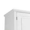 Tall Bathroom Storage Cabinet with Doors, Drawer & Adjustable Shelf