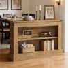 Farmhouse Console Table with Storage Shelves – Long Entryway Sofa Table with Double Layer Design