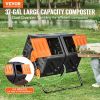 VEVOR 37-Gal Dual Chamber Compost Tumbler Bin