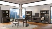 Chocolate Office Storage Credenza – Cabinet with Drawer & Shelves