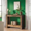 41.3" Farmhouse Console Table with Open Storage Shelves – Behind Couch Sofa Table for Living Room & Hallway