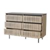 Six-Drawer Storage Cabinet – Modern MDF & Metal Organizer