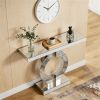 Modern Mirrored Console Table – Elegant Sofa Table with Storage