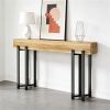 63" Industrial Modern Console Table – Wooden Sofa Table, Hallway & Foyer Table