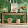 70.9 Inch Farmhouse Long Console Table – Narrow Wooden Sofa Table for Living Room