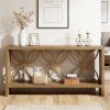 Farmhouse Console Table 70.9" Sofa Table with Storage Shelf