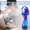 Mini Handheld Spray Fan – Portable Water Mist Cooling Fan for Outdoor, Camping & Desk Use