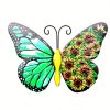 1pc / 4pcs Metal Butterfly Wall Art – 3D Outdoor Hanging Decor