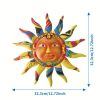 Metal Sun Wall Decor – 13" Decorative Outdoor Wall Art Pendant
