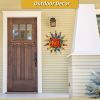 Metal Sun Wall Decor – 13" Decorative Outdoor Wall Art Pendant