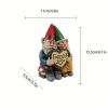 Garden Gnome Couple Statue – Resin Gnomes in Love Ornament