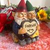 Garden Gnome Couple Statue – Resin Gnomes in Love Ornament