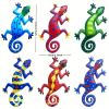 Metal Gecko Wall Art Hanging Decor for Garden & Home