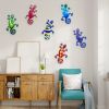 Metal Gecko Wall Art Hanging Decor for Garden & Home