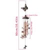 Vintage Metal Animal Wind Chime – Butterfly Turtle Owl Iron Hanging Decor