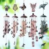 Vintage Metal Animal Wind Chime – Butterfly Turtle Owl Iron Hanging Decor