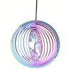 Colorful Tree of Life Wind Chime Spinner – Laser Cut 3D Stainless Steel Garden Pendant (3.94")