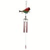 Bird Wind Chime – Hand-Painted Iron & Glass Hanging Garden Decor