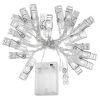Photo Clip String Lights – Battery Powered Indoor/Outdoor Decor with 20 LEDs (9.85 ft)