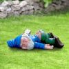Drunken Garden Gnome Statue – 5.91" Weatherproof Resin Garden Decor