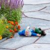 Drunken Garden Gnome Statue – 5.91" Weatherproof Resin Garden Decor