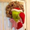 Christmas Thief Wreath Front Door Decoration – Indoor & Outdoor Holiday Wreath