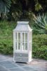 Wooden Candle Lantern Set, Decorative Hurricane Lanterns for Indoor & Outdoor Use