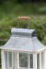 Wooden Candle Lantern Set, Decorative Hurricane Lanterns for Indoor & Outdoor Use