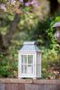 Wooden Candle Lantern Set, Decorative Hurricane Lanterns for Indoor & Outdoor Use