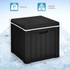 3-In-1 Patio 10 Gallon Ice Cube Cooler Box Table Stool Storage w/ Handle