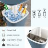 Portable 4 Gallon Cooler Bar Table with Bottle Opener